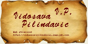 Vidosava Pilindavić vizit kartica